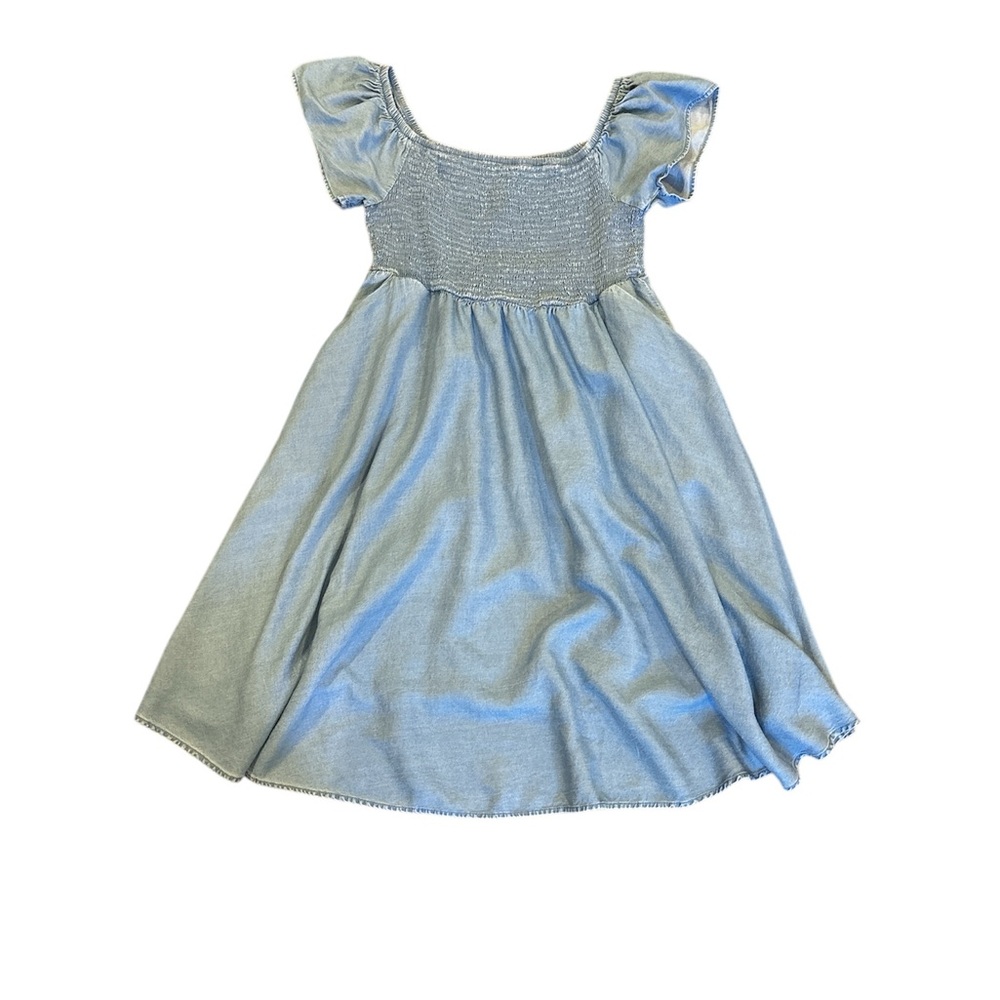 Torrid Blue Chambray Off-Shoulder Dress